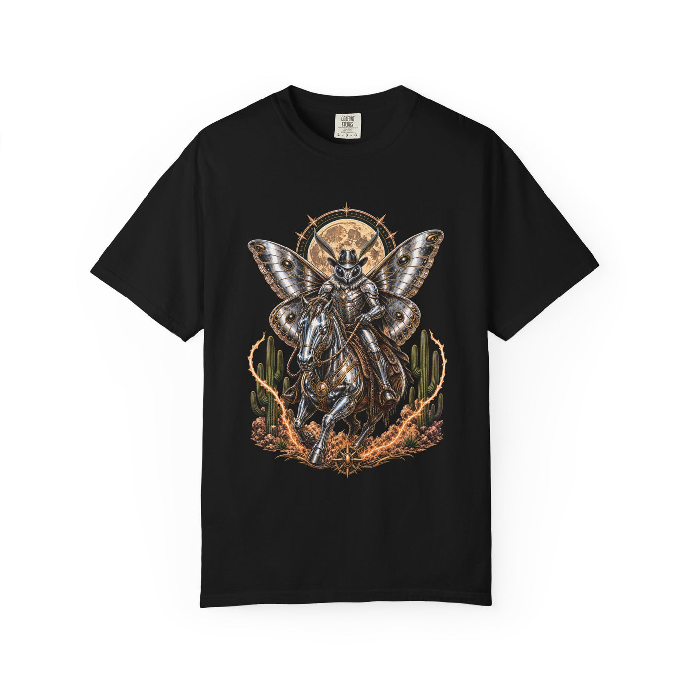 Chrome Desert Moth Rider T-Shirt Graphic