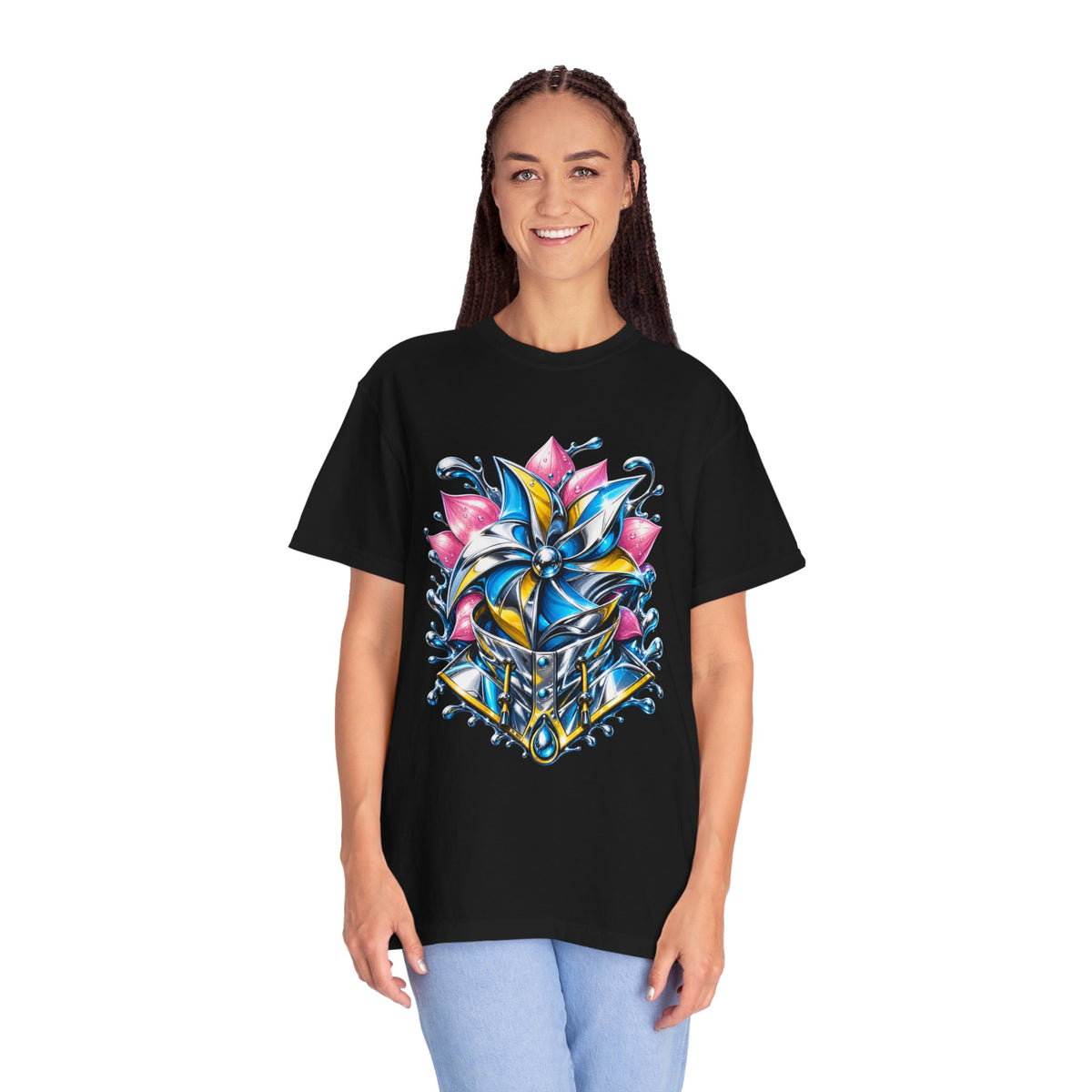 Chrome Raincoat Lotus Pinwheel T-Shirt Graphic