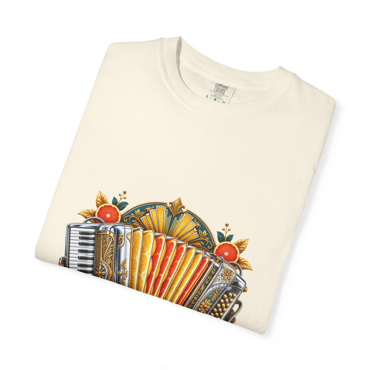 Chrome Folklore Citrus Accordion T-Shirt Graphic