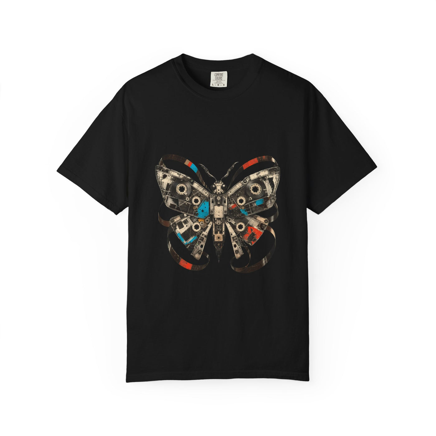 Analog Cassette Moth Graphic Tee