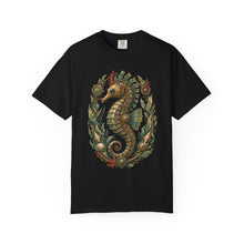 Botanical Mech Seahorse T-Shirt Graphic