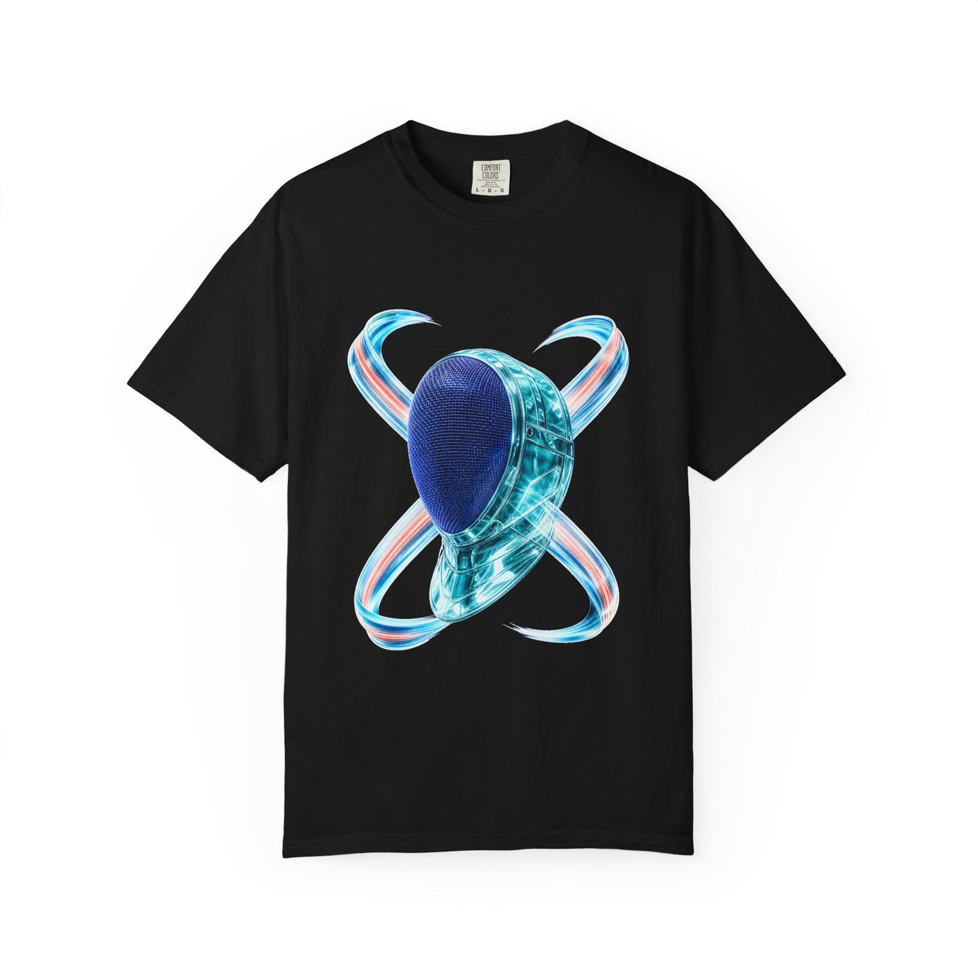 Aquamarine Glass Fencing Mask Graphic Tee