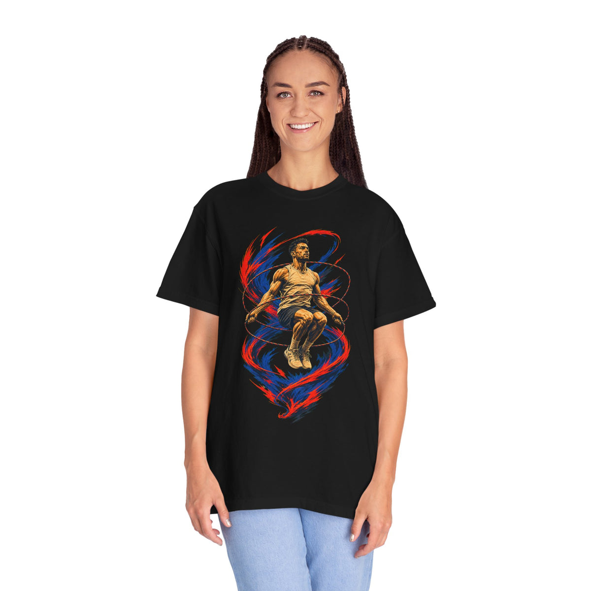 Speed Rope Cyclone Neo-Brutalist Graphic Tee