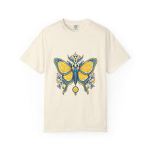 Cerulean Lemon Moth Emblem T-Shirt Graphic
