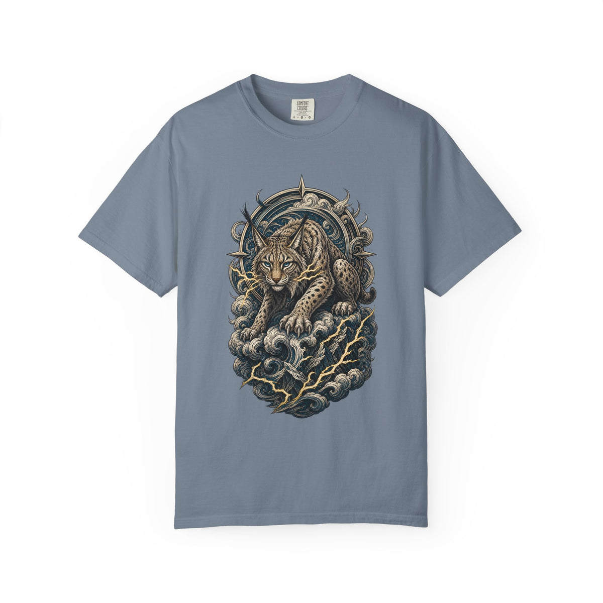 Woodcut Storm Lynx Graphic Tee
