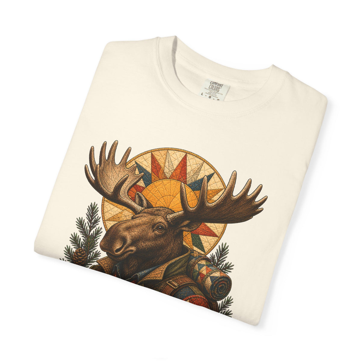 Solar Patchwork Moose Ranger Graphic Tee