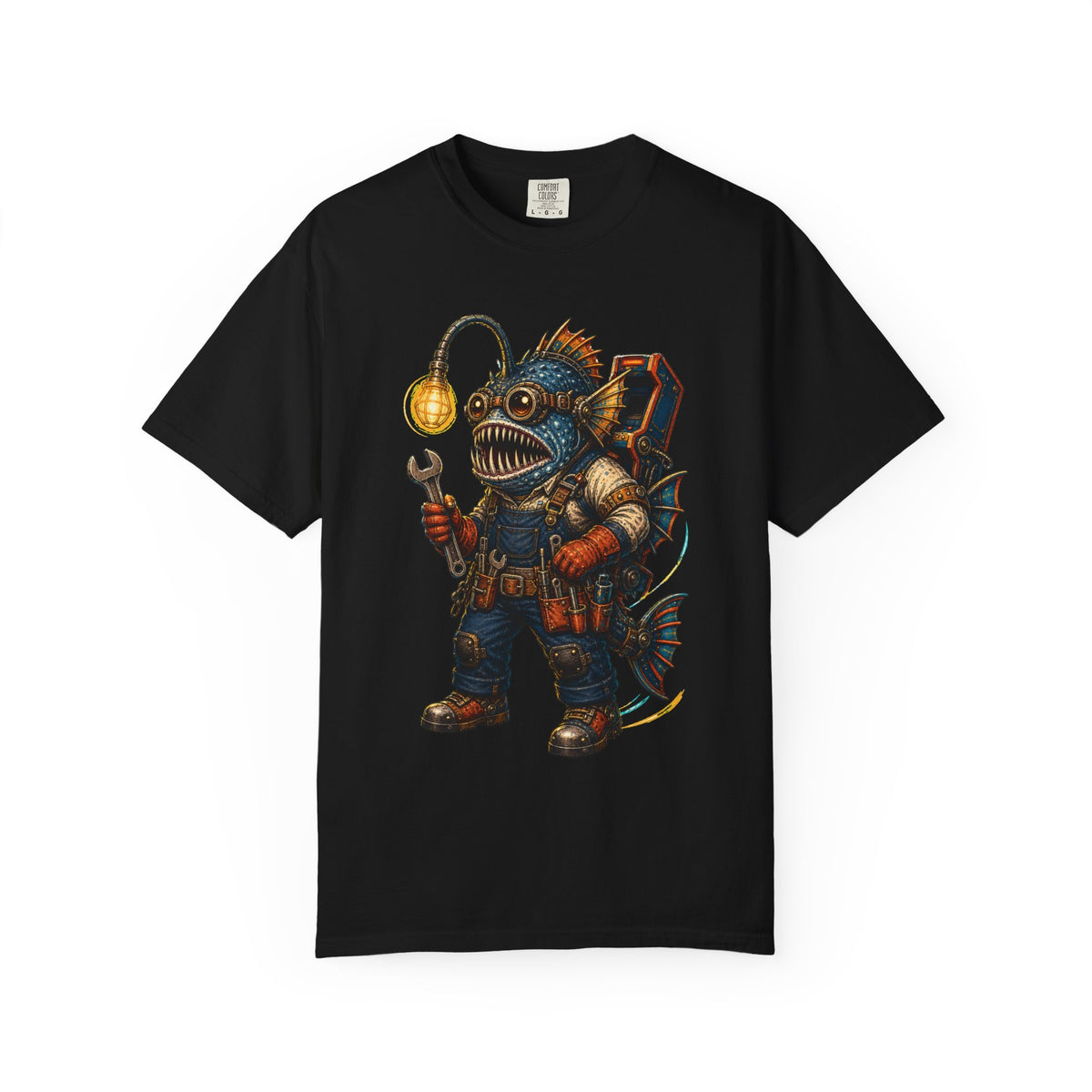Arcade Anglerfish Mechanic T-Shirt Graphic
