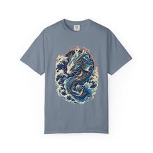 Cyber Koi Dragon Wave T-Shirt Graphic