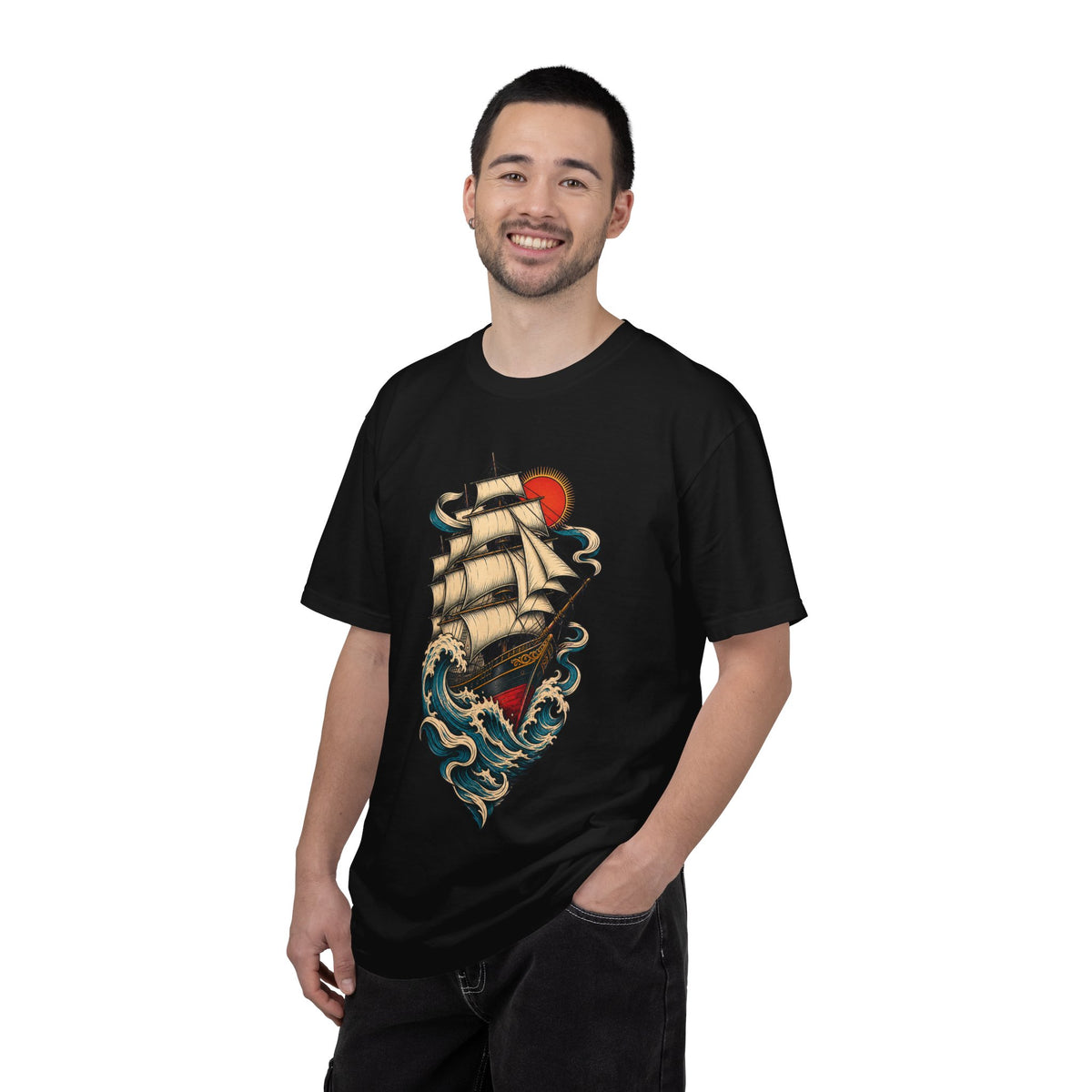 Storm Clipper Traditional Tattoo Graphic Tee