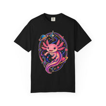 Retro Cosmic Axolotl Graphic T-Shirt