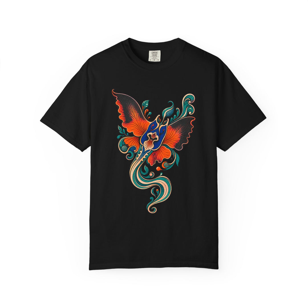 Orchid Manta Current Abstract Floral Graphic Tee