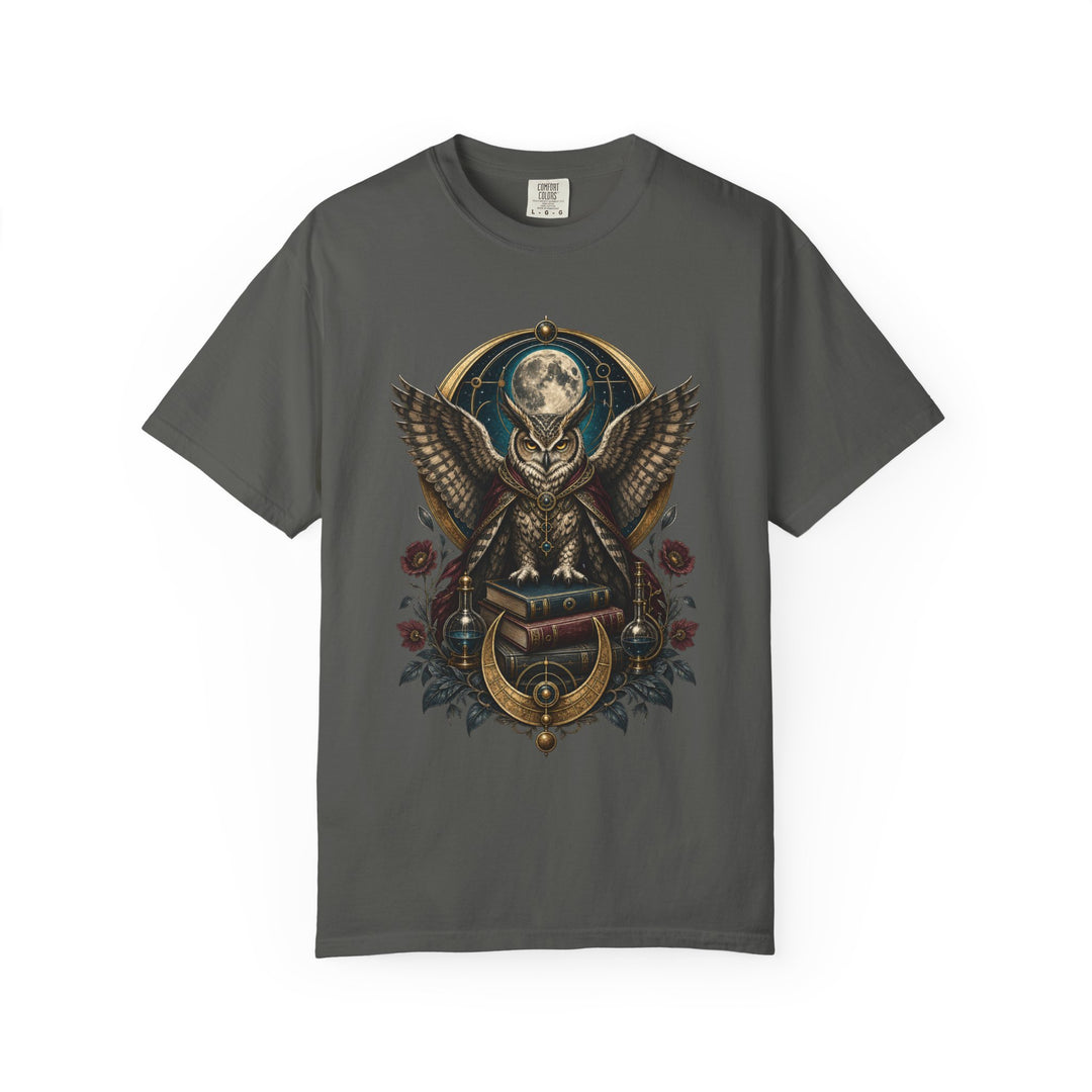 Dark Academia Moon Owl Graphic Tee
