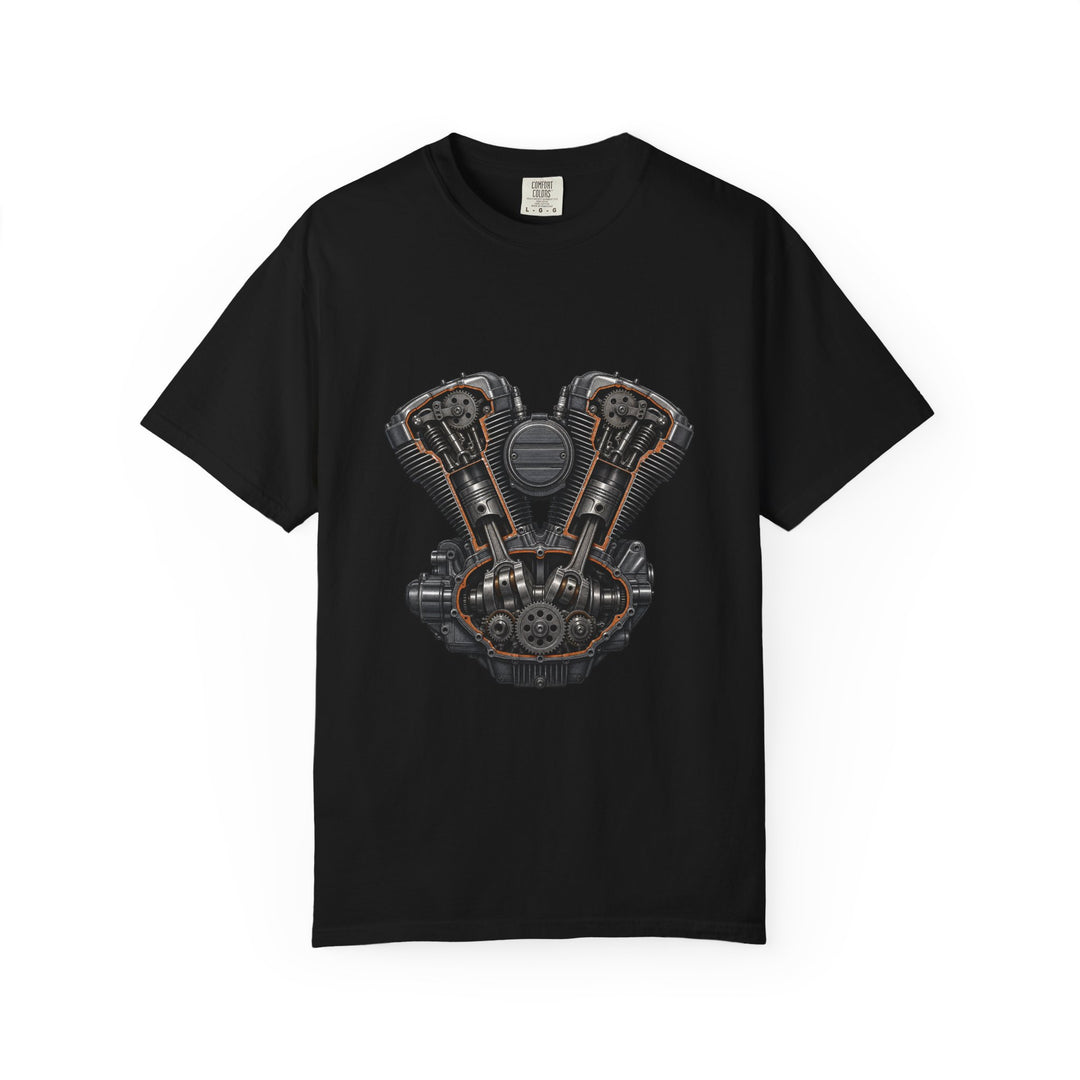 V-Twin Engine Cutaway Mechanic Graphic Tee