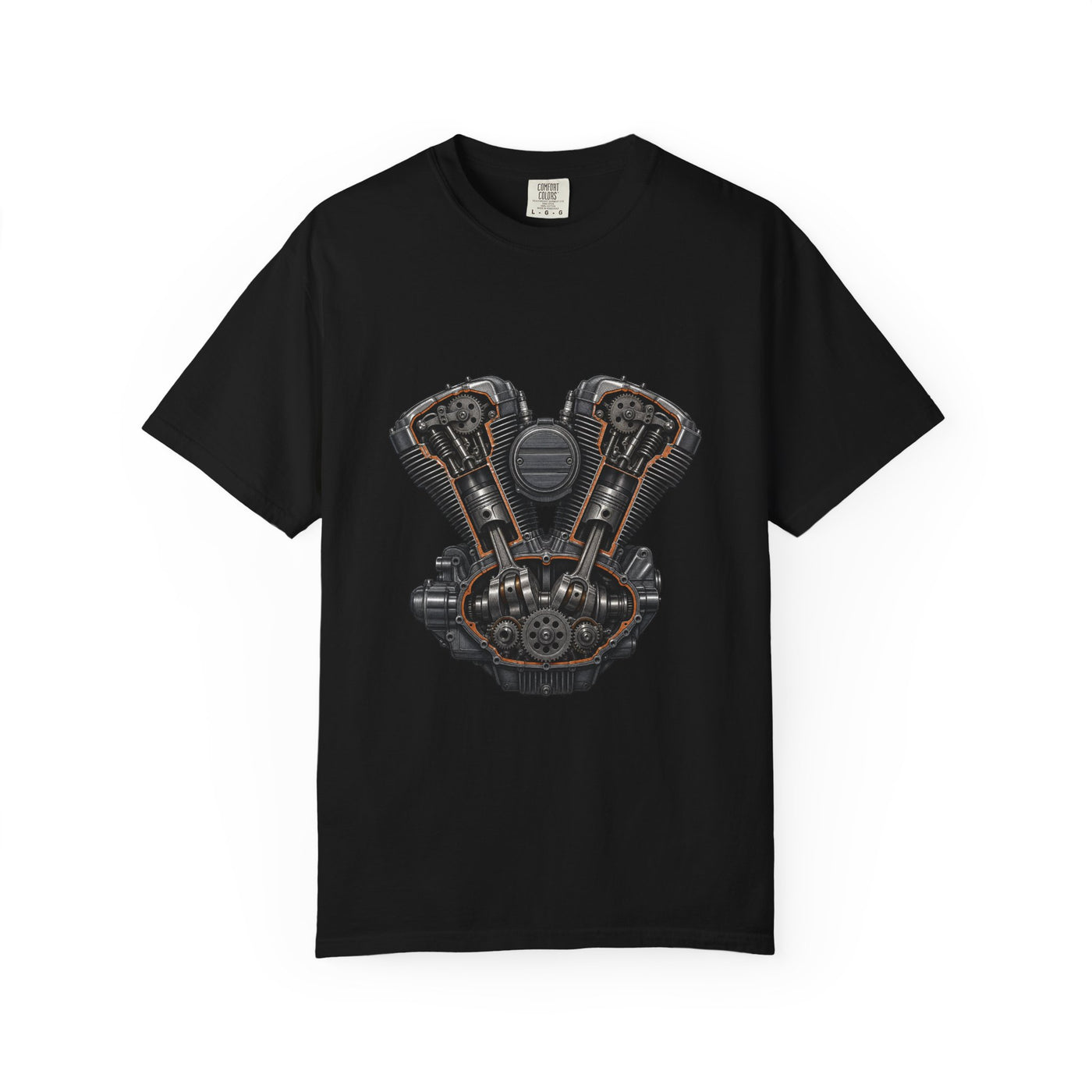 V-Twin Engine Cutaway Mechanic Graphic Tee