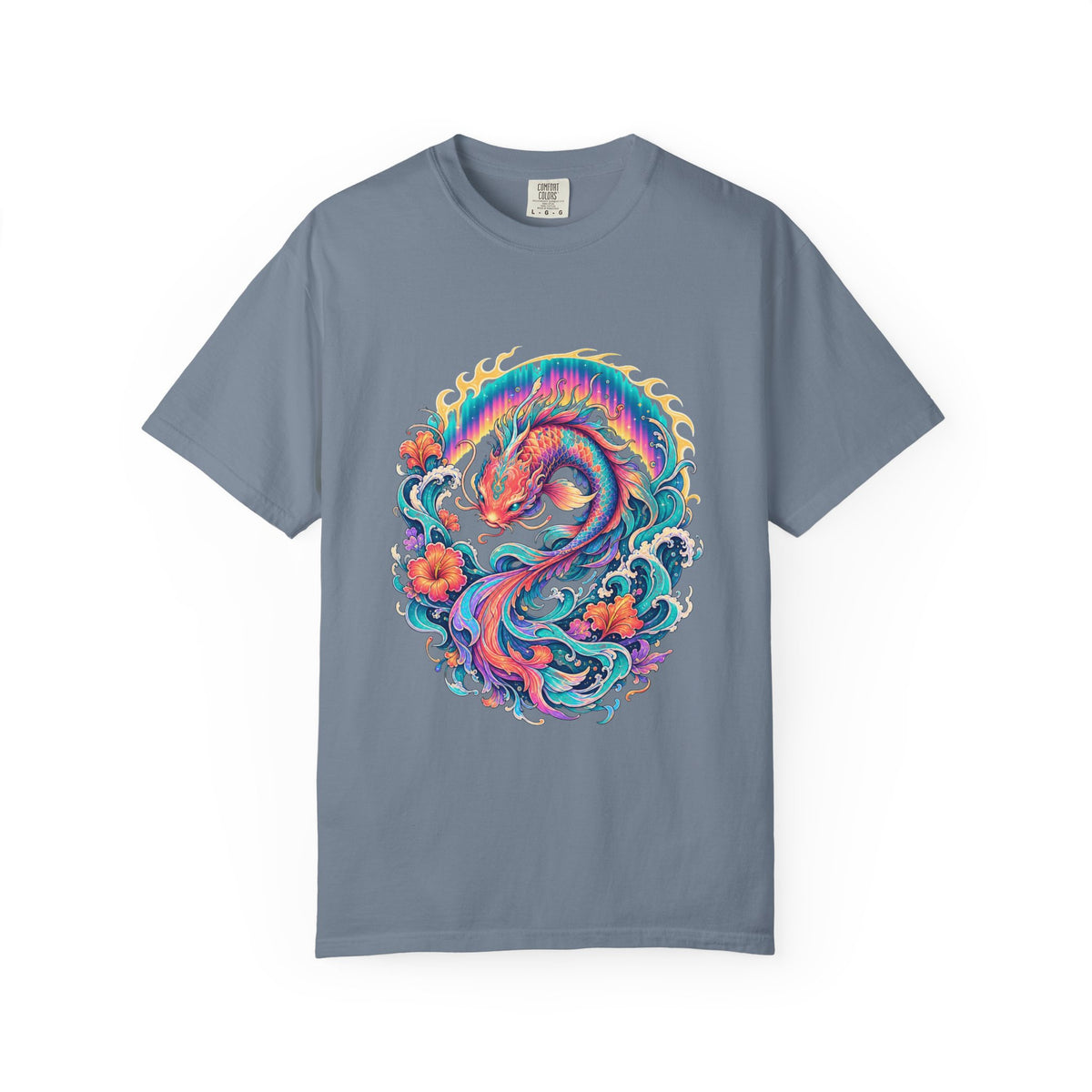 Aurora Koi Tide Spirit Graphic T-Shirt