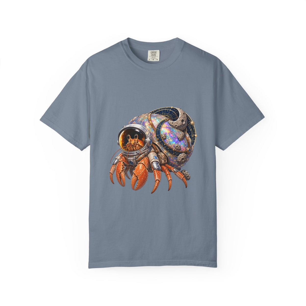 Opal Shell Hermit Crab Astronaut Graphic Tee