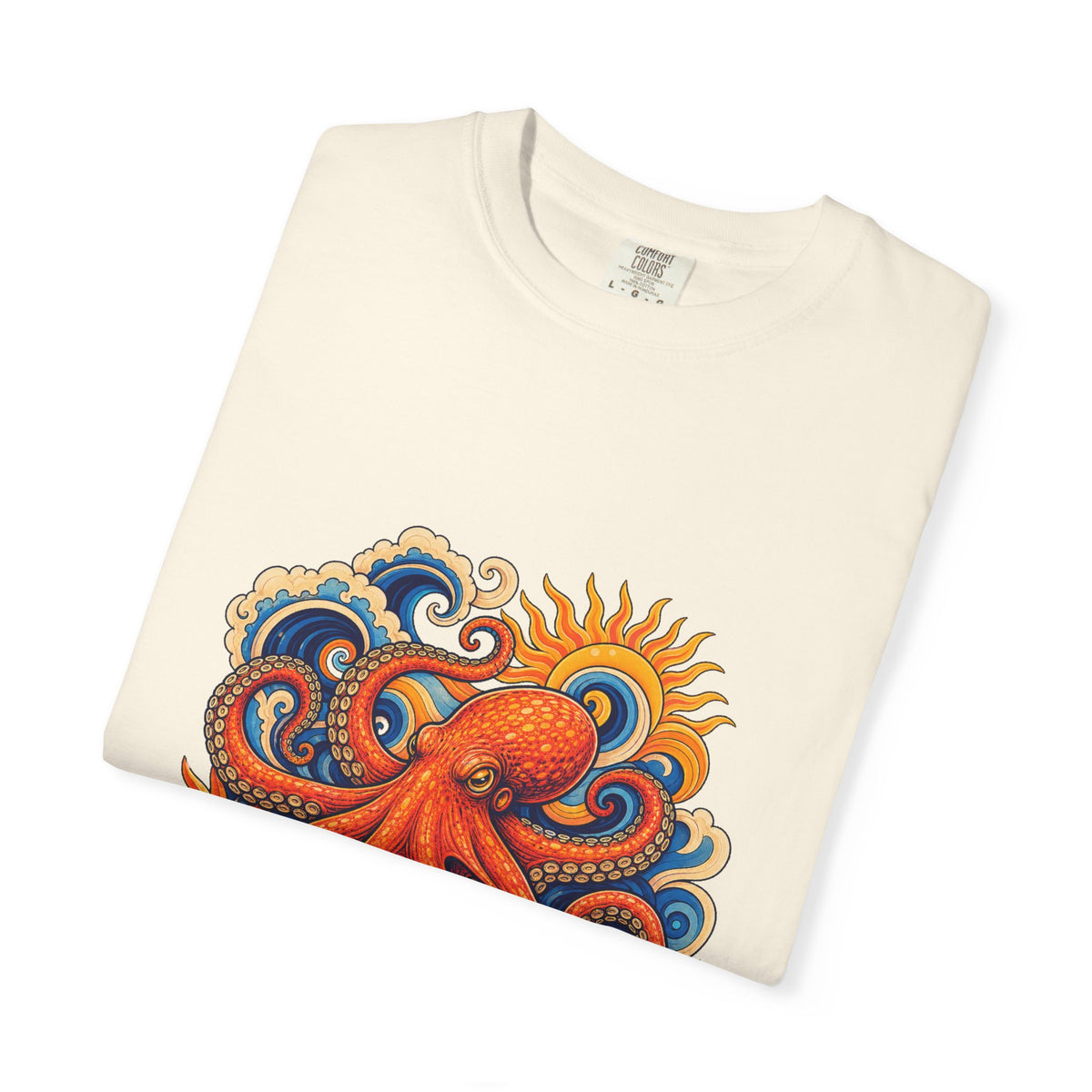 Psychedelic Tide Octopus Graphic Tee