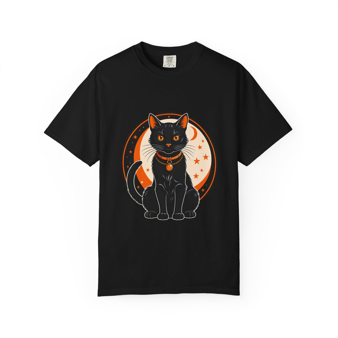 Black Cat Moon Charm T-Shirt Graphic
