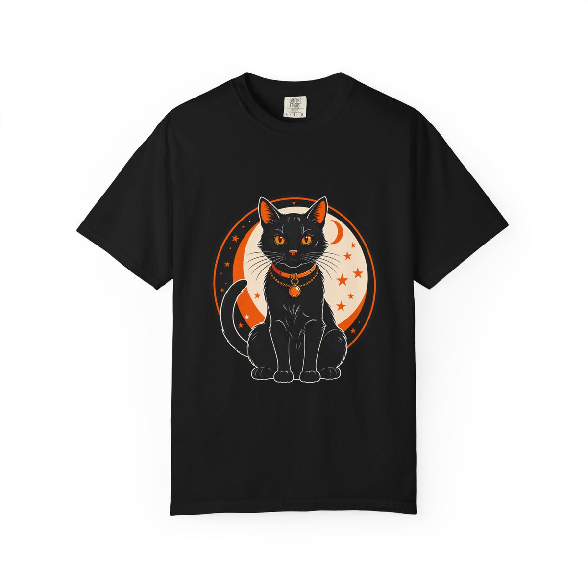 Black Cat Moon Charm T-Shirt Graphic