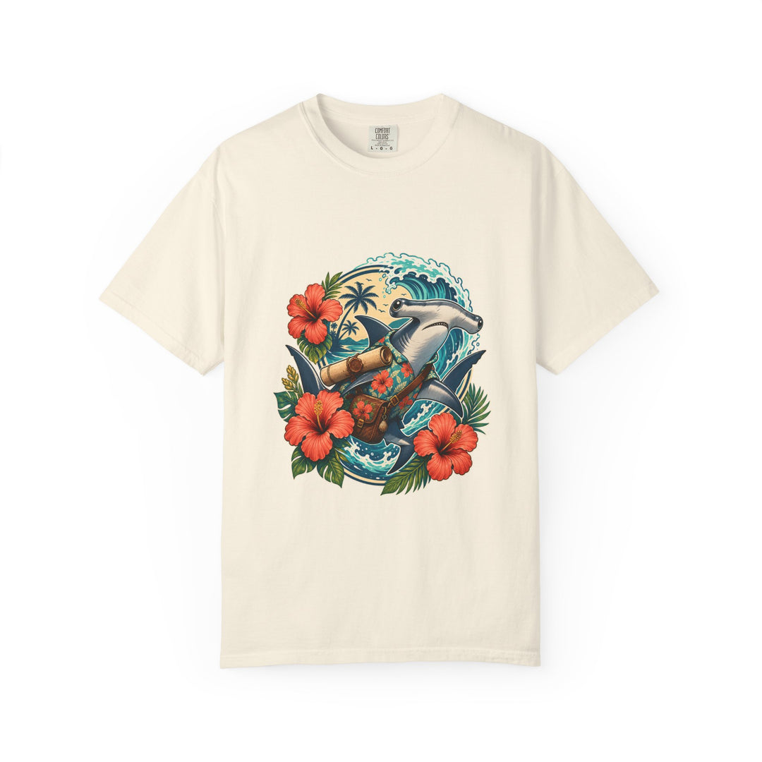 Hibiscus Hammerhead Courier Graphic Tee
