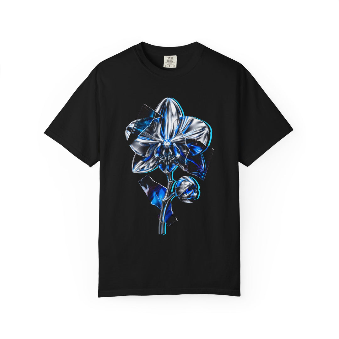 Glitch Orchid Apparition Chrome Collage Graphic Tee