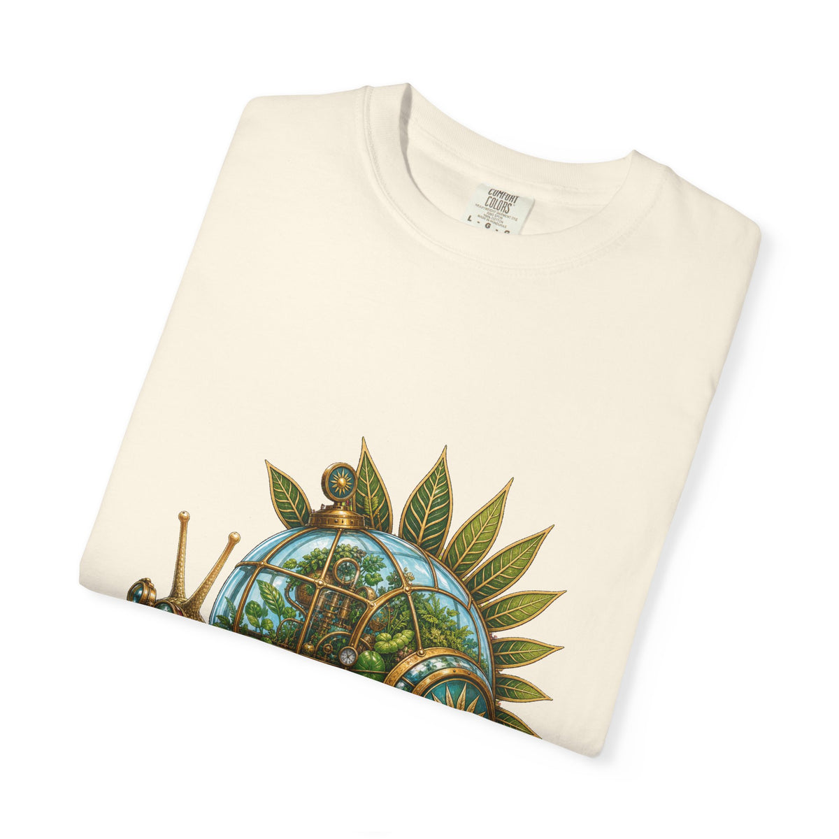 Solarpunk Snail Botanist Graphic Tee