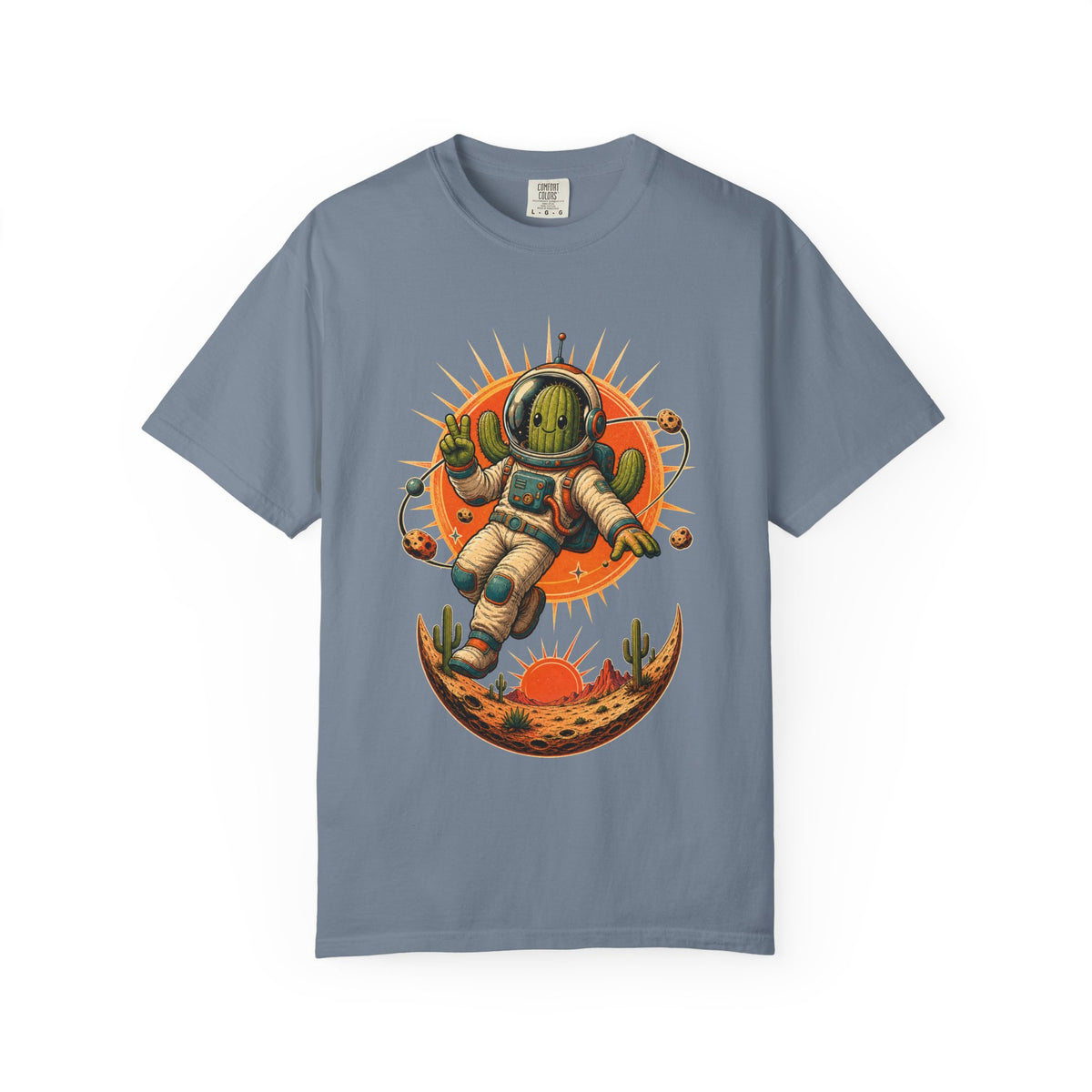 Retro-Future Cactus Astronaut Graphic Tee