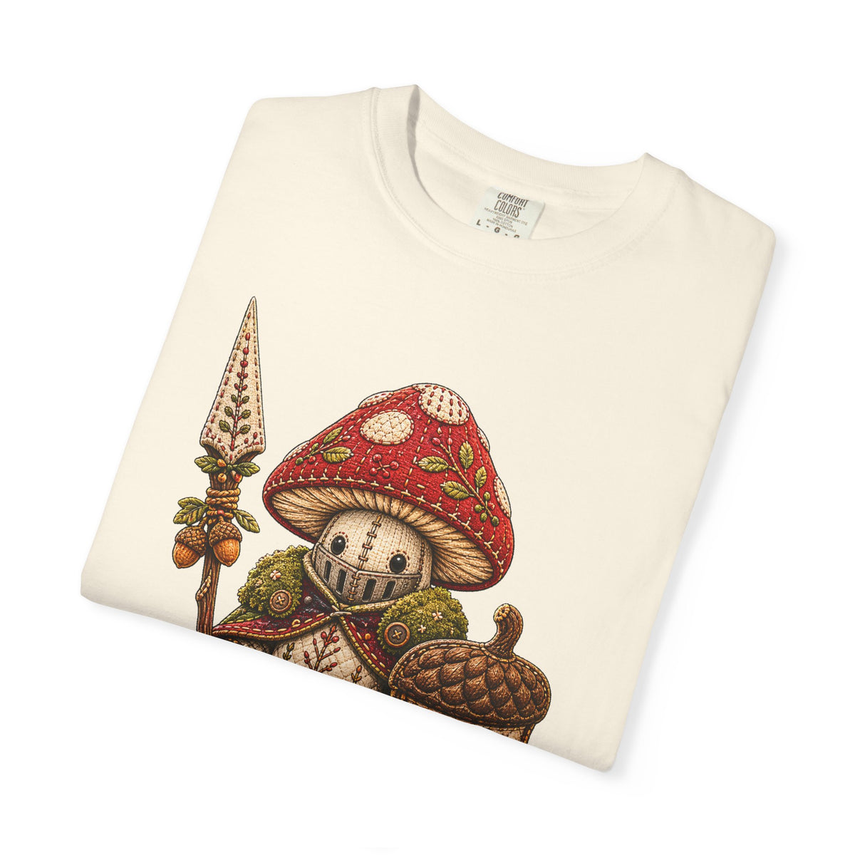 Soft-Stitch Mushroom Knight Graphic Tee