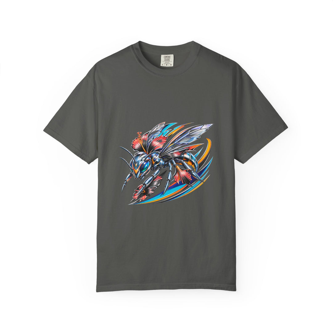Chrome Hibiscus Hornet Racer Graphic Tee