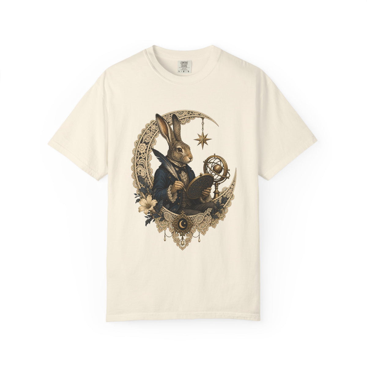 Poetcore Lace Observatory Hare T-Shirt Graphic