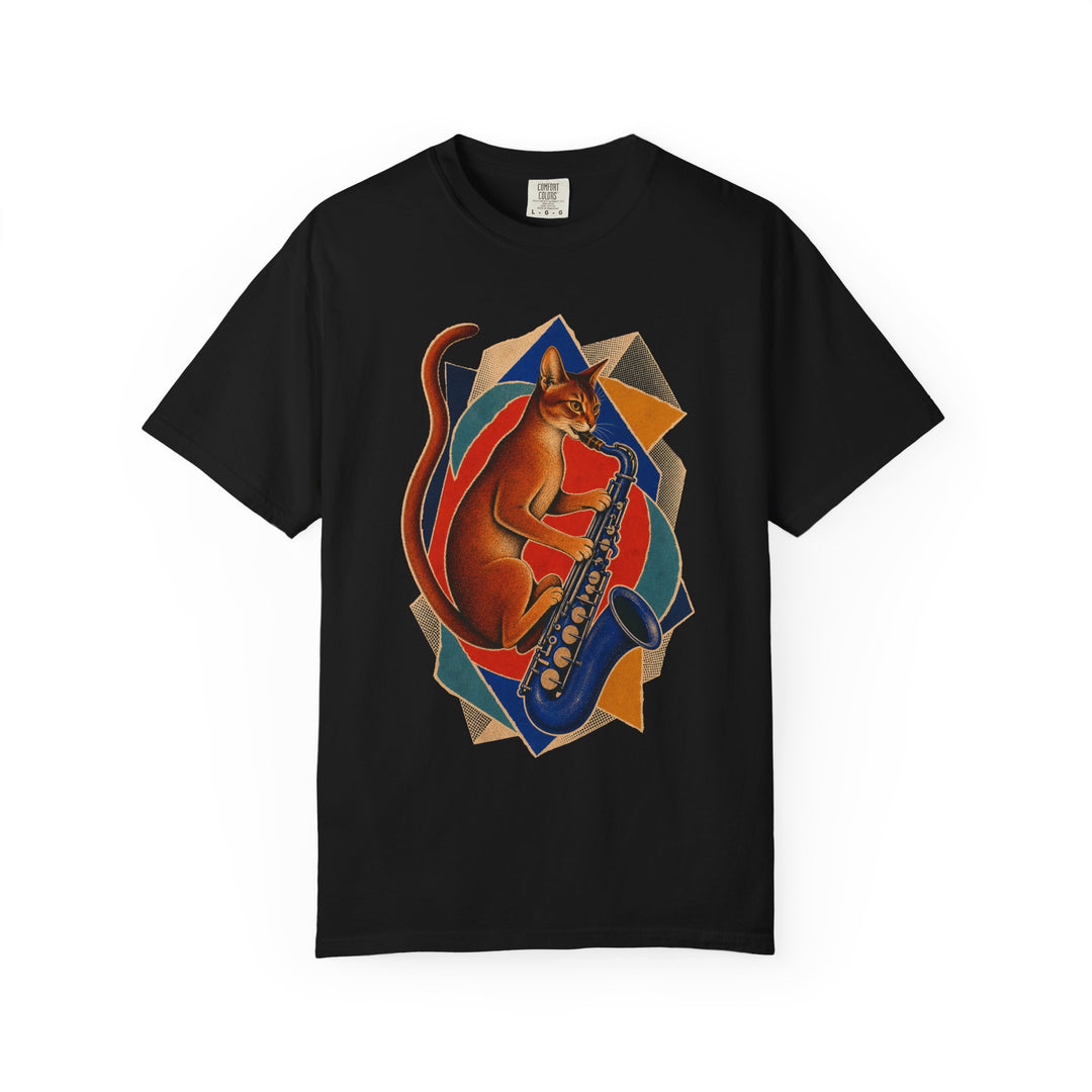 Abyssinian Tenor Sax Hard-Bop Collage Graphic Tee