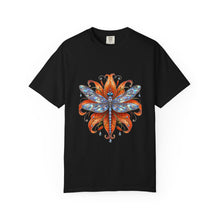 Chrome Tiger Lily Dragonfly Graphic Tee