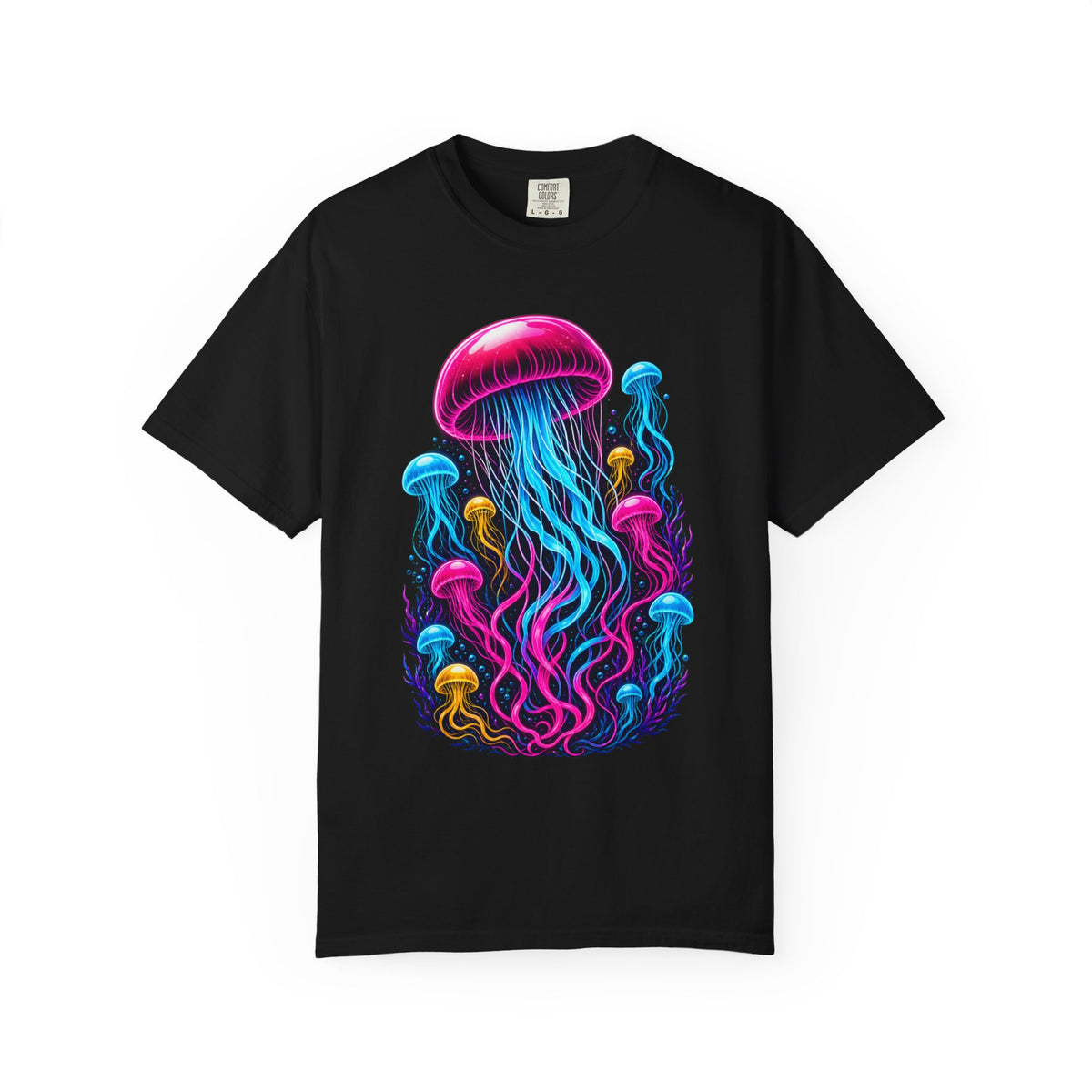 Neon Jellyfish Glow T-Shirt Graphic