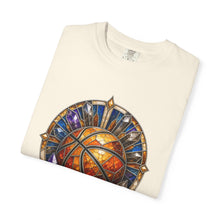 Stained Glass Mineral Basketball Relic T-Shirt Graphic