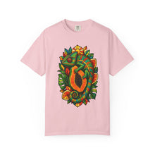 Stained Glass Papaya Chameleon Graphic Tee