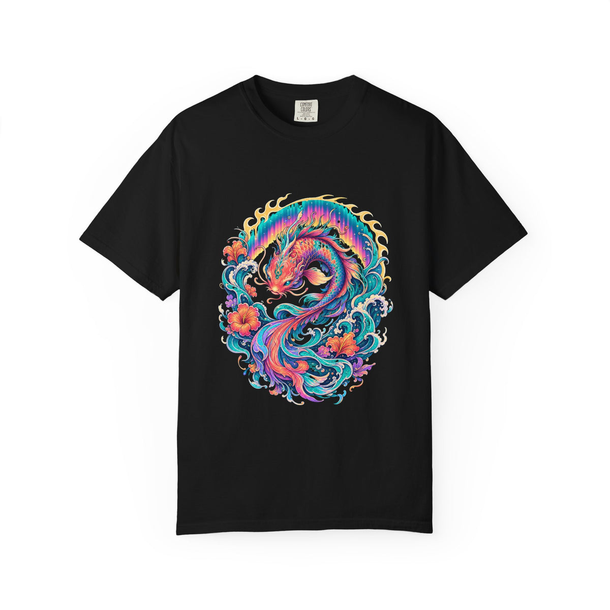 Aurora Koi Tide Spirit Graphic T-Shirt