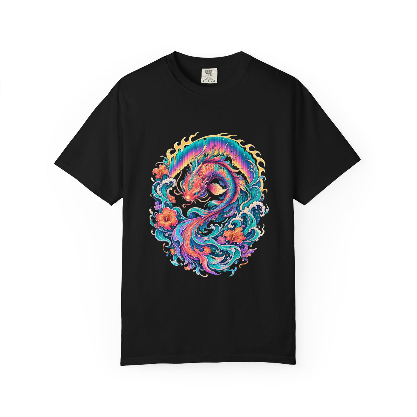 Aurora Koi Tide Spirit Graphic T-Shirt