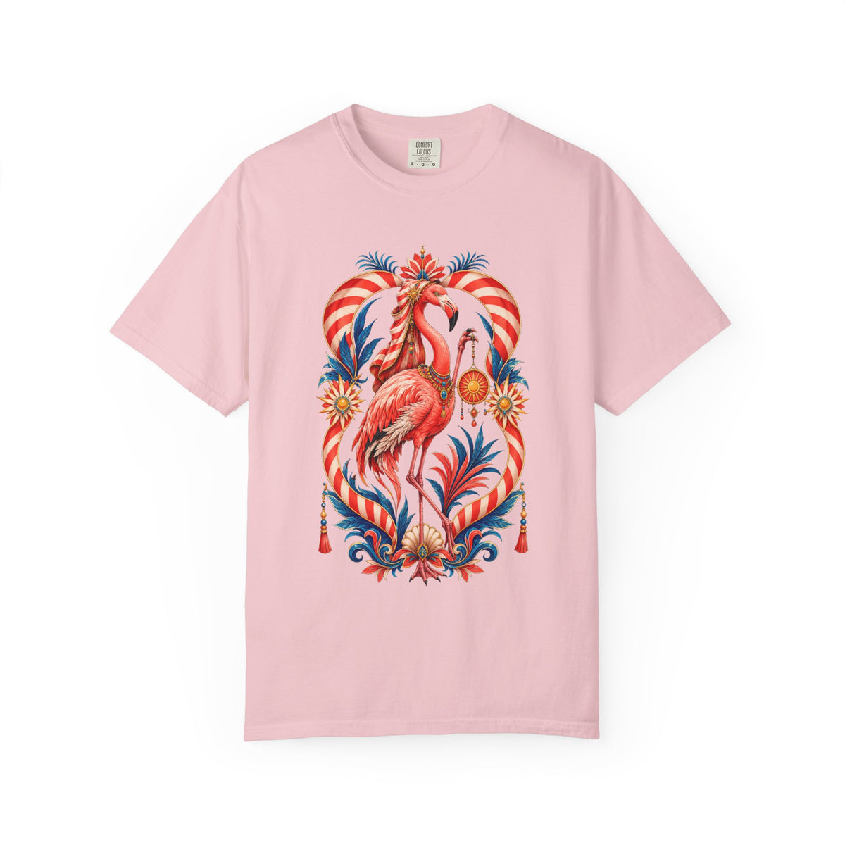 Cabana Stripe Flamingo Oracle Graphic Tee