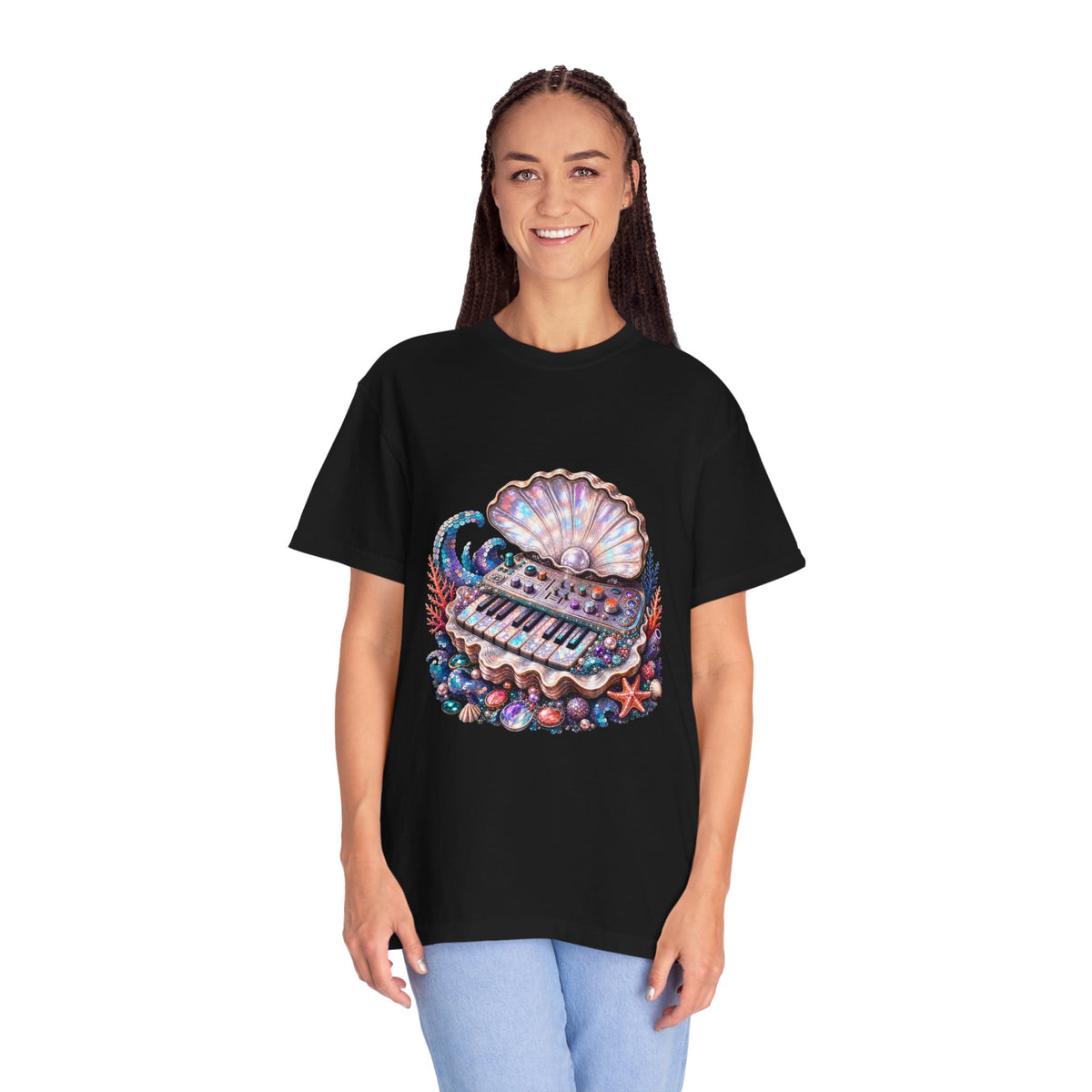Sequin Tidepool Oyster Synth T-Shirt Graphic