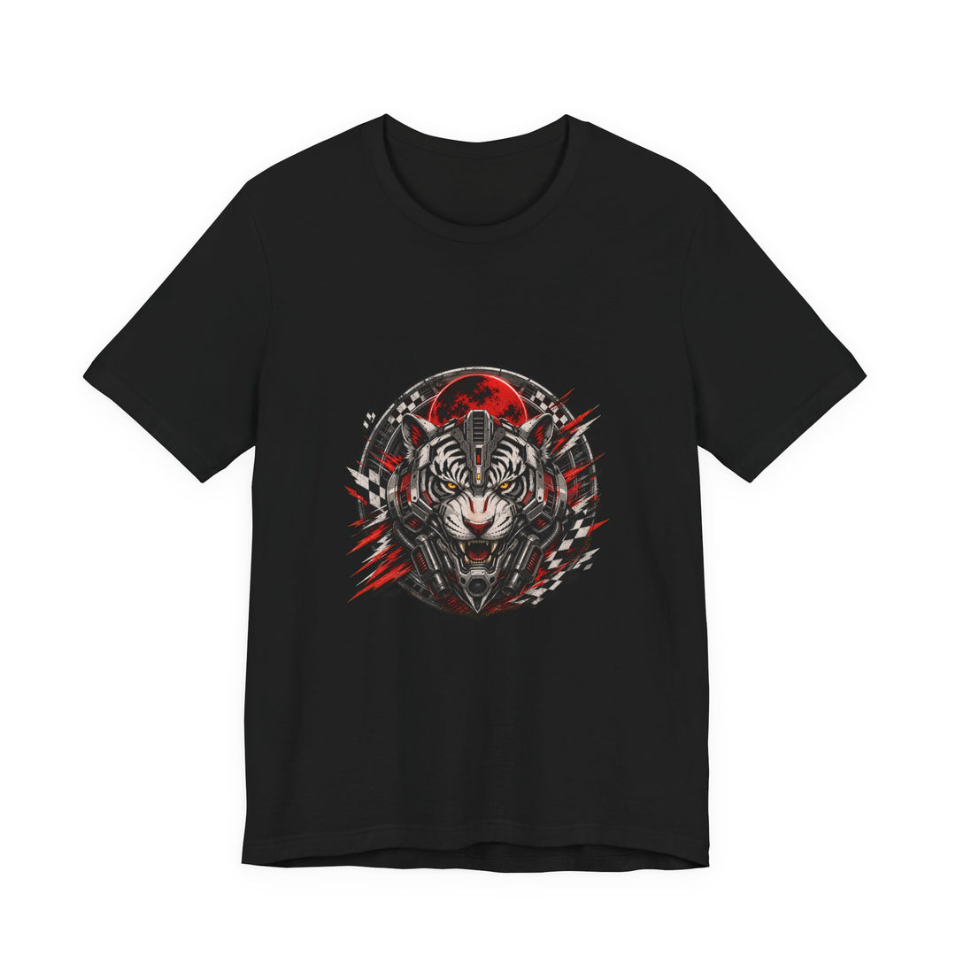 Mecha Tiger Racing Badge T-Shirt Graphic