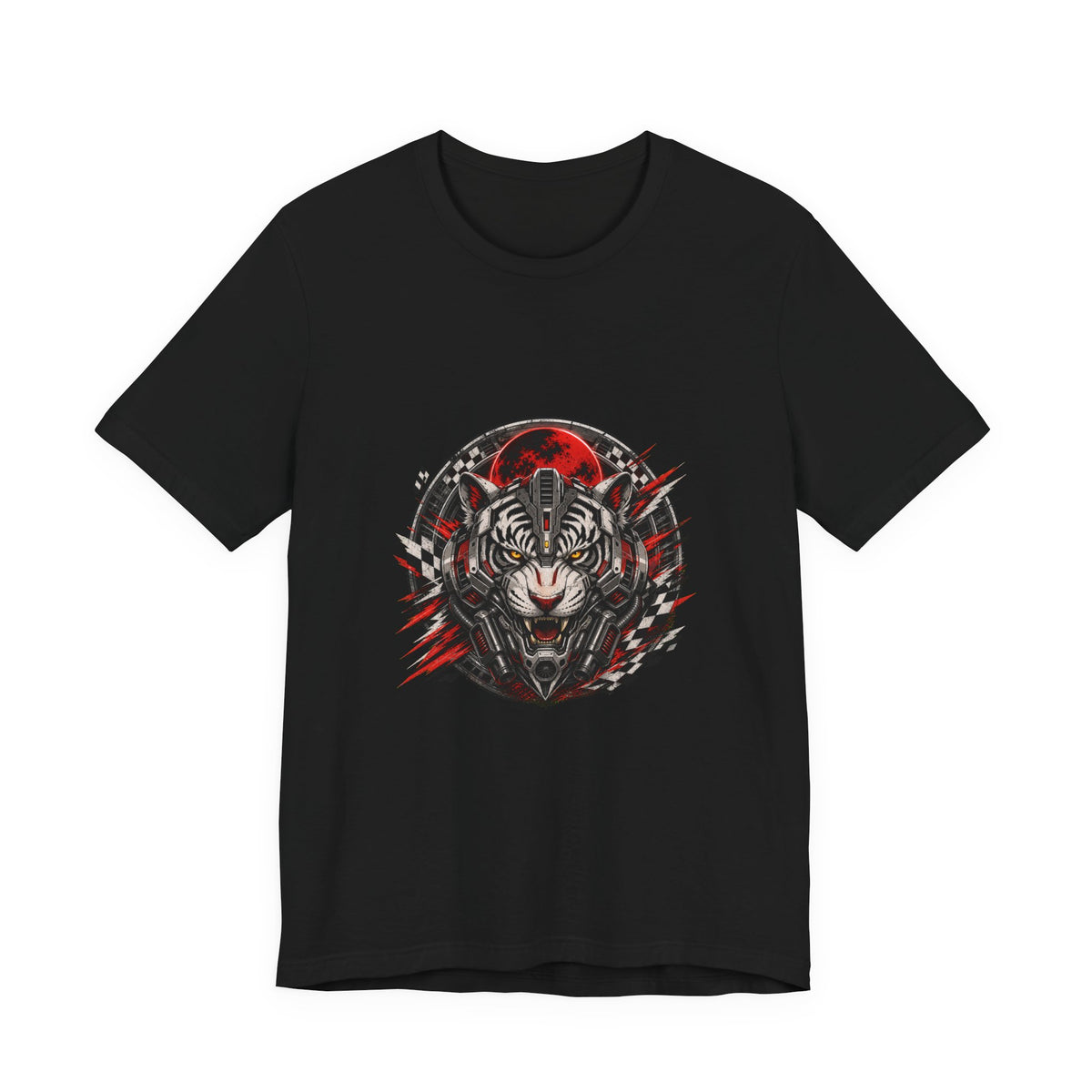 Mecha Tiger Racing Badge T-Shirt Graphic