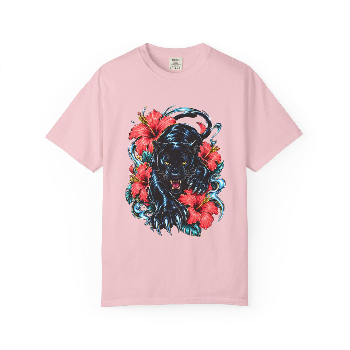 Hibiscus Chrome Panther Graphic Tee