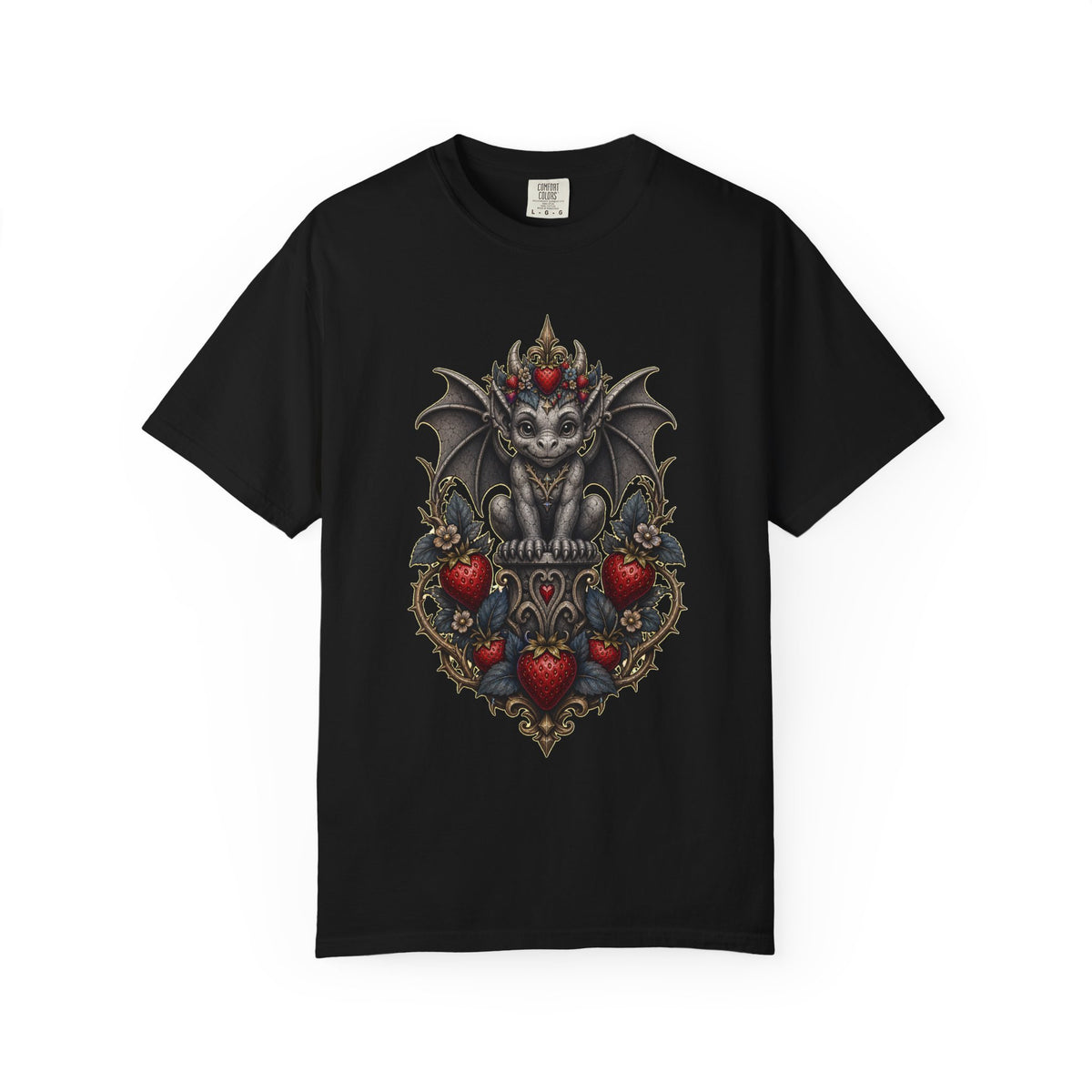 Gothic Strawberry Gargoyle Graphic Tee
