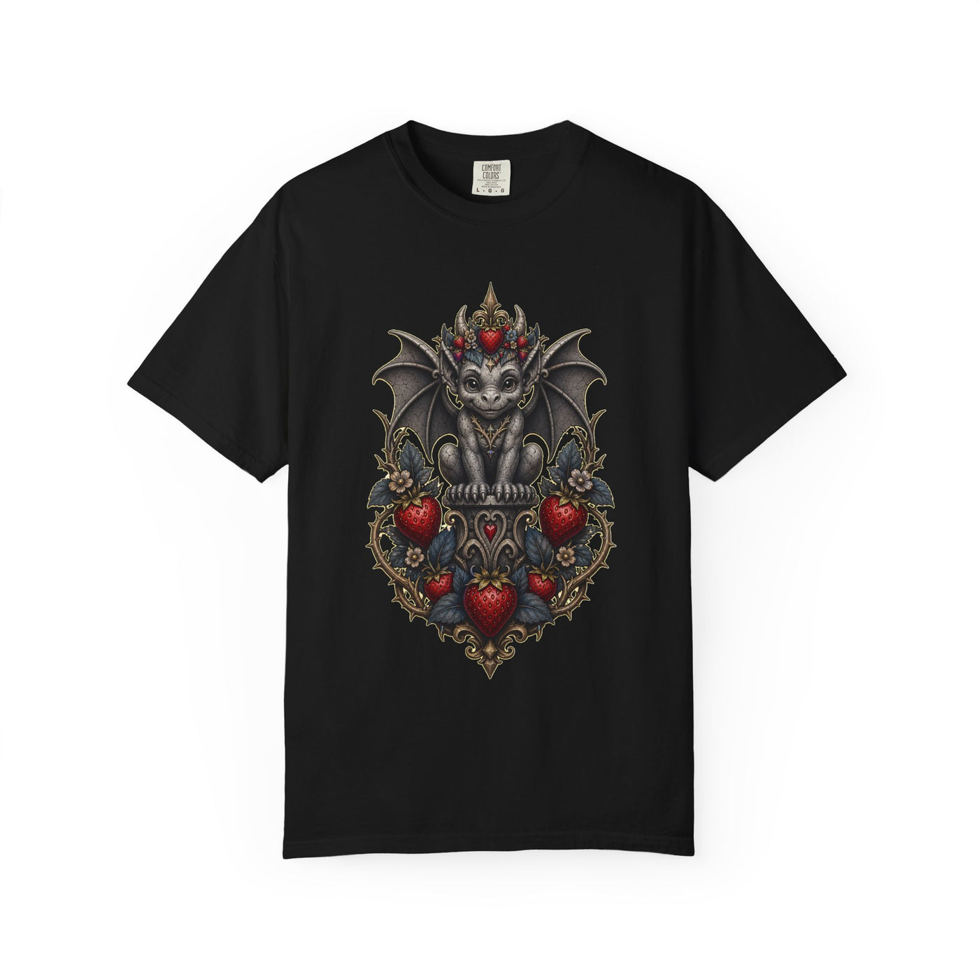 Gothic Strawberry Gargoyle Graphic Tee