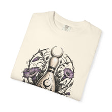 Blackwork Moonlit Garden Bowling Relic T-Shirt Graphic