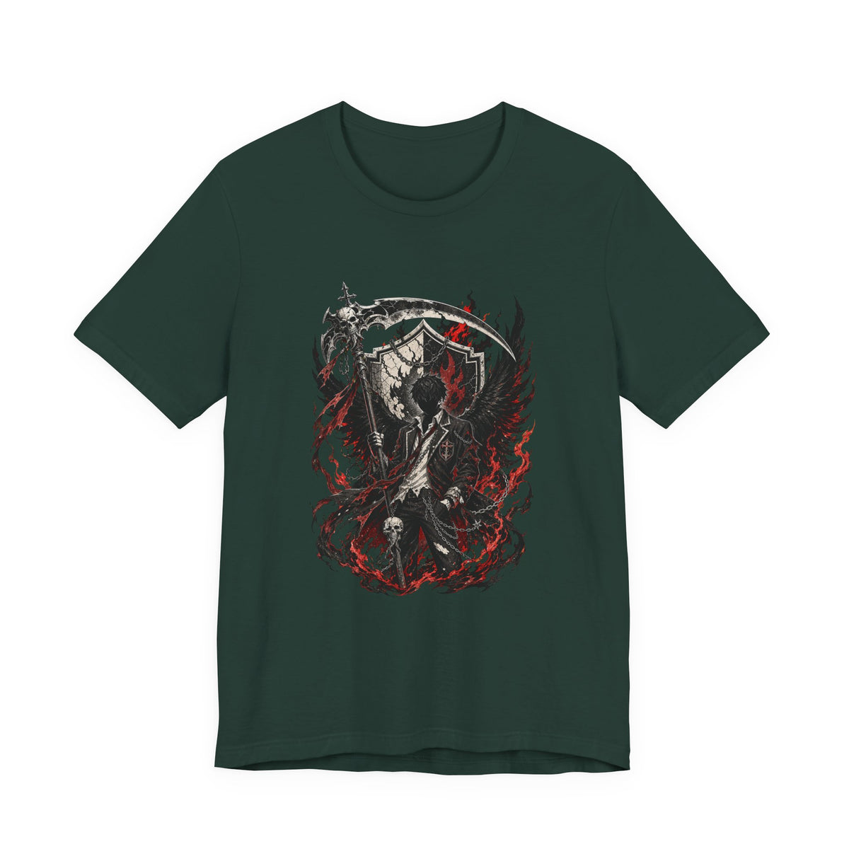 Black Flame Academy Reaper T-Shirt Graphic