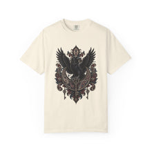 Gothic Paisley Raven Crest Graphic Tee