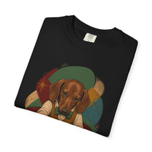Dachshund Short Stack Vintage Poker Graphic Tee