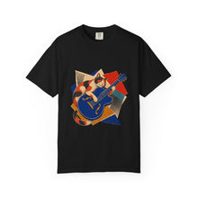 Calico Cat Jazz Guitar Hard-Bop Collage Graphic Tee