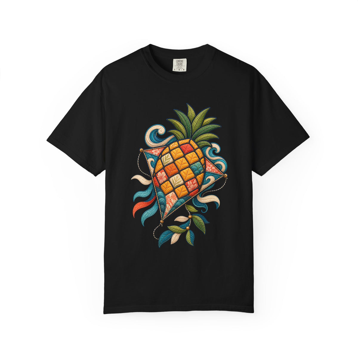 Quilted Surf Pineapple Kite T-Shirt Graphic